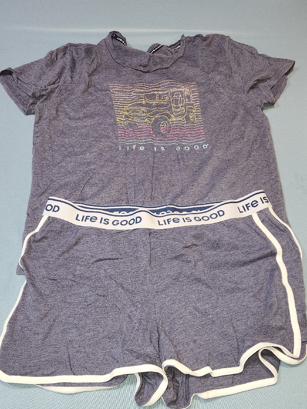 Life Is Good Womens Short Pajama Set. Size XL.